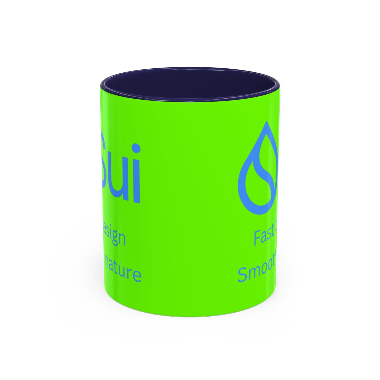 SUI Green Accent Mug by cypherpunkgear.com