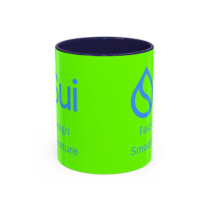 SUI Green Accent Mug by cypherpunkgear.com