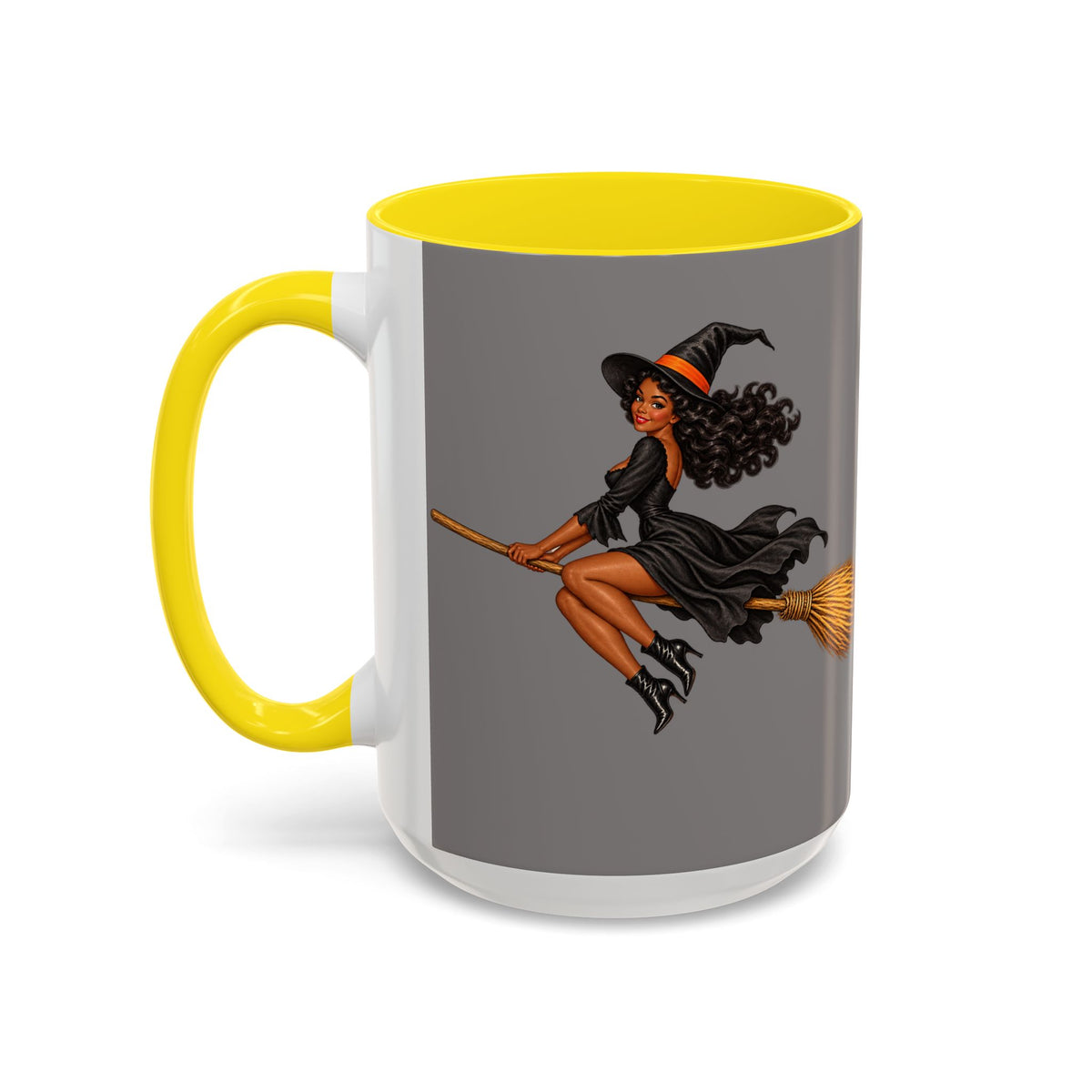 Velvet Vex Grey Accent Mug by CreepyCrafts.boo
