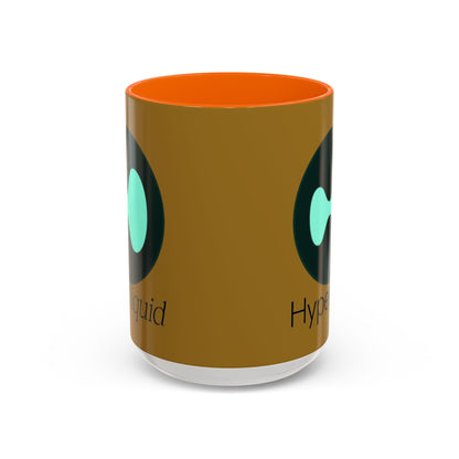Hyperliquid Black font Brown Accent Mug by cypherpunkgear.com