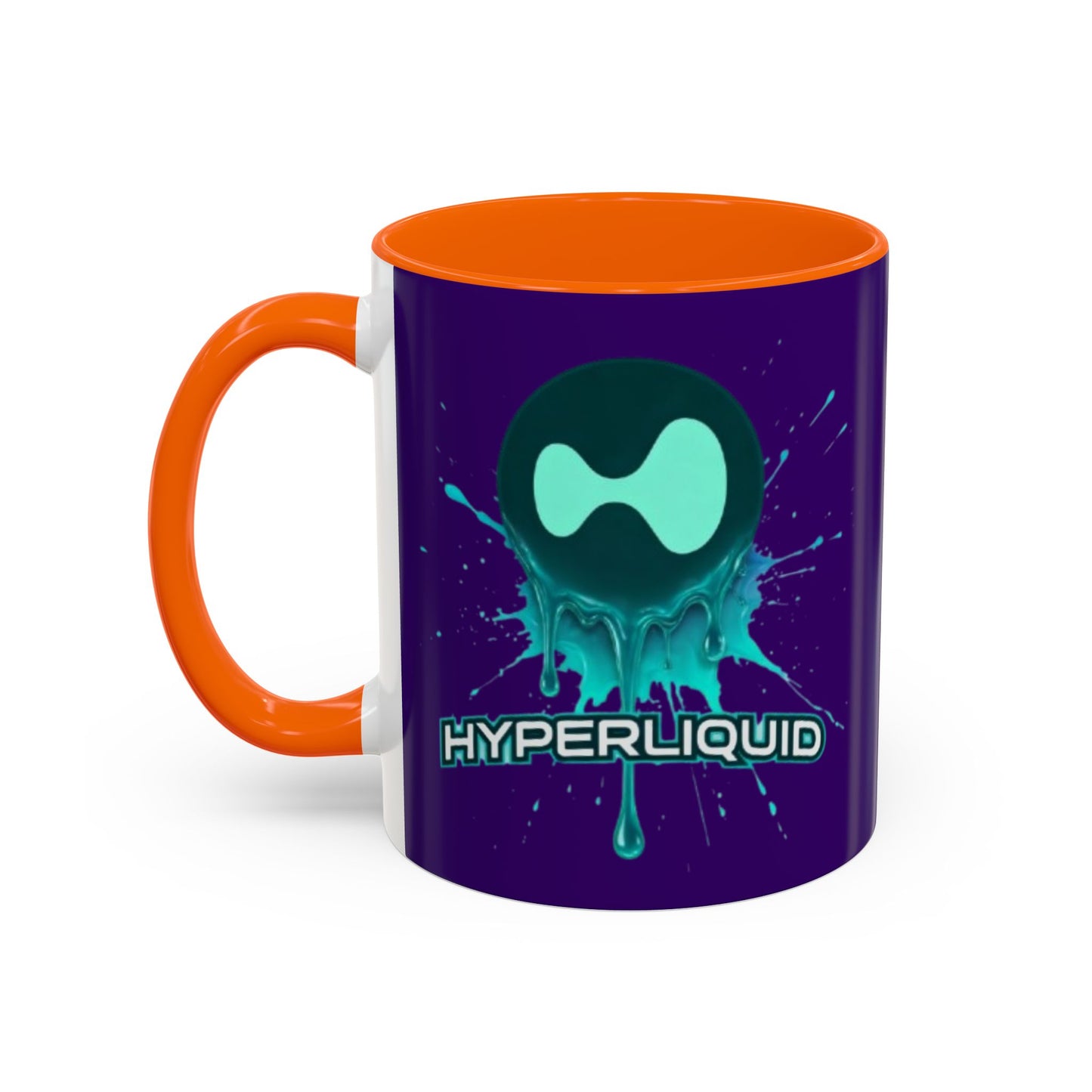 HYPE Drip Dark Purple Accent Mug by cypherpunkgear.com