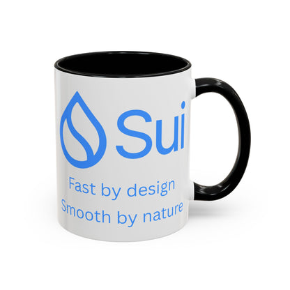 SUI White Accent Mug by cypherpunkgear.com