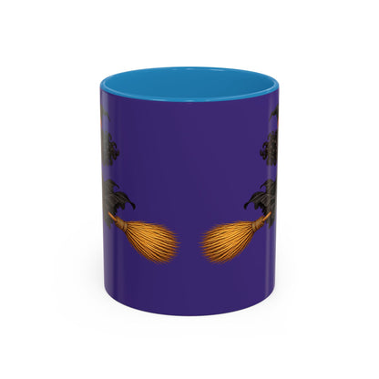 Velvet Vex Purple Accent Mug by CreepyCrafts.boo