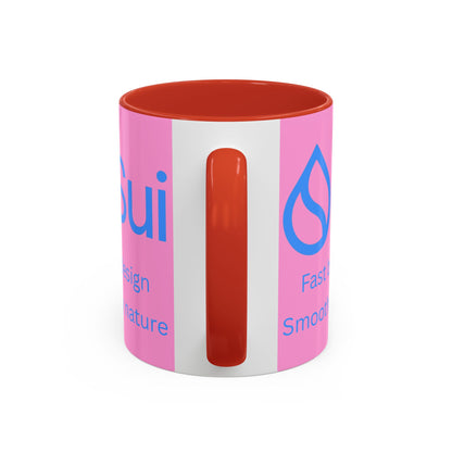 SUI Pink Accent Mug by cypherpunkgear.com