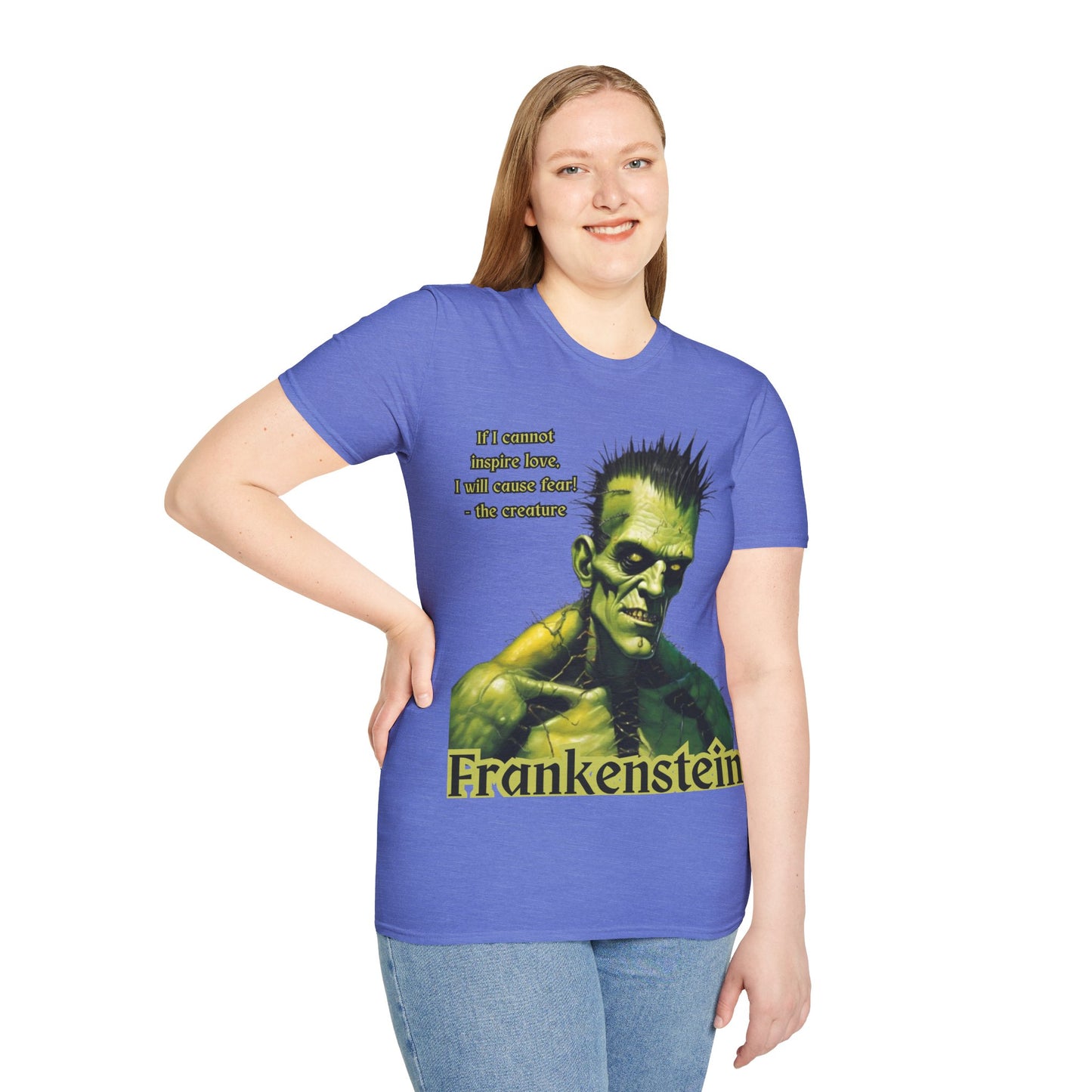 Frankenstein's Creature Light colors Unisex T-Shirt by CreepyCrafts.boo
