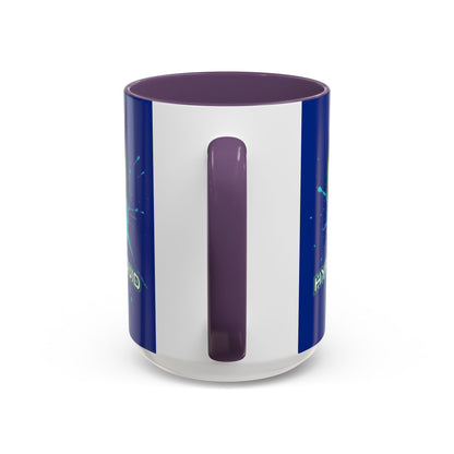 HYPE Drip Blue Accent Mug by cypherpunkgear.com