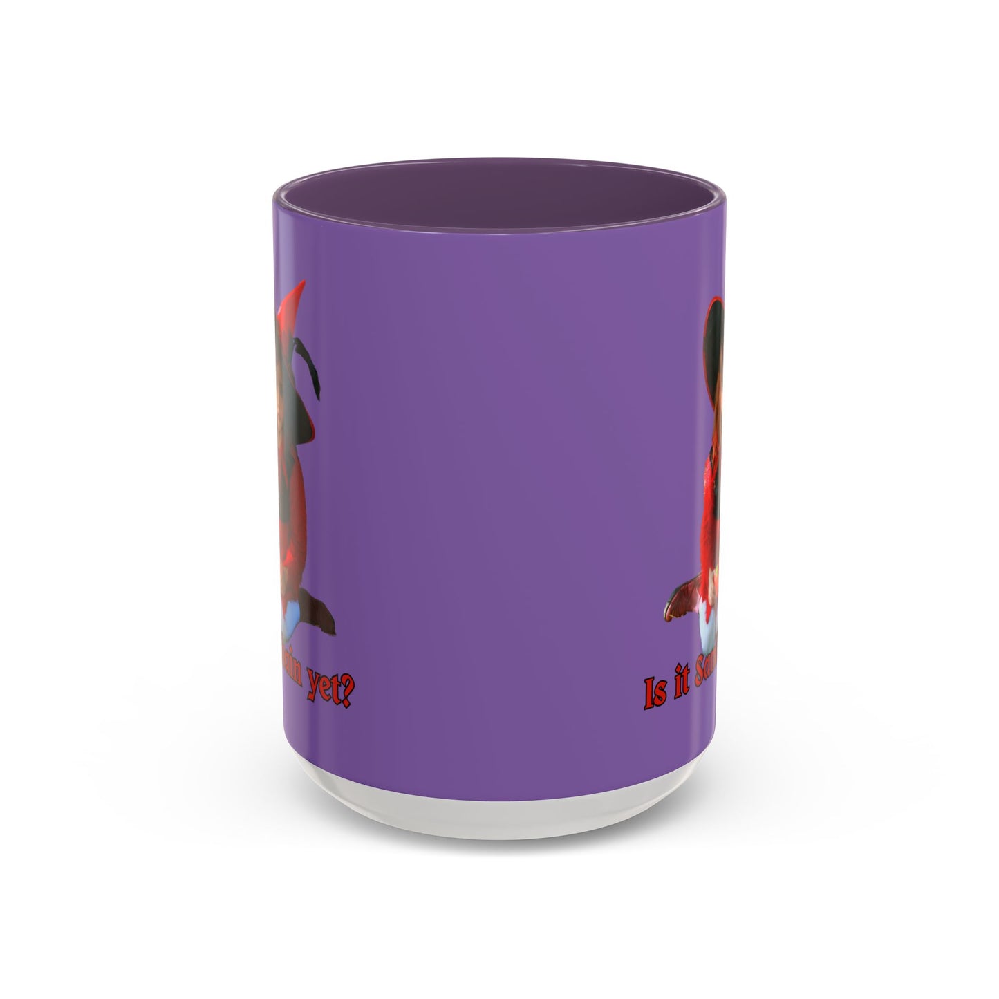 Is it Samhain yet? Light Purple Accent Mug by CreepyCrafts.boo