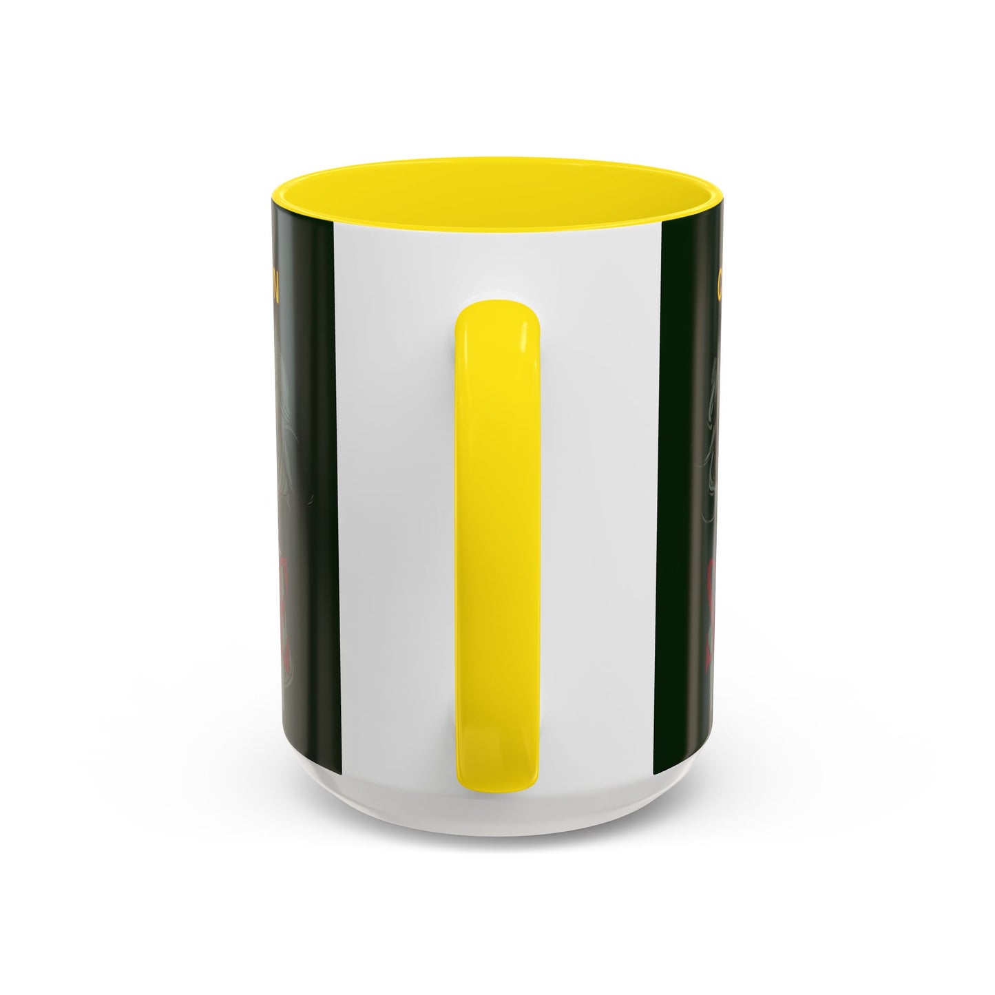 Caution, Savage Dark Green Accent Mug by cypherpunkgear.com
