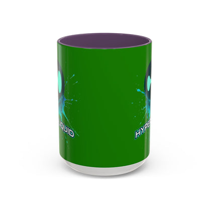 HYPE Drip Green Accent Mug by cypherpunkgear.com