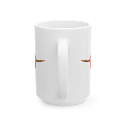 Velvet Vex White Mug by CreepyCrafts.boo