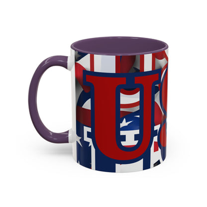 ¡EE.UU! ¡EE.UU! ¡EE.UU! ¡Patriota por cypherpunkgear! Taza de café decorativa (11, 15 oz)