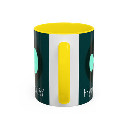Hyperliquid White font Dark Hyperliquid Accent Mug by cypherpunkgear.com