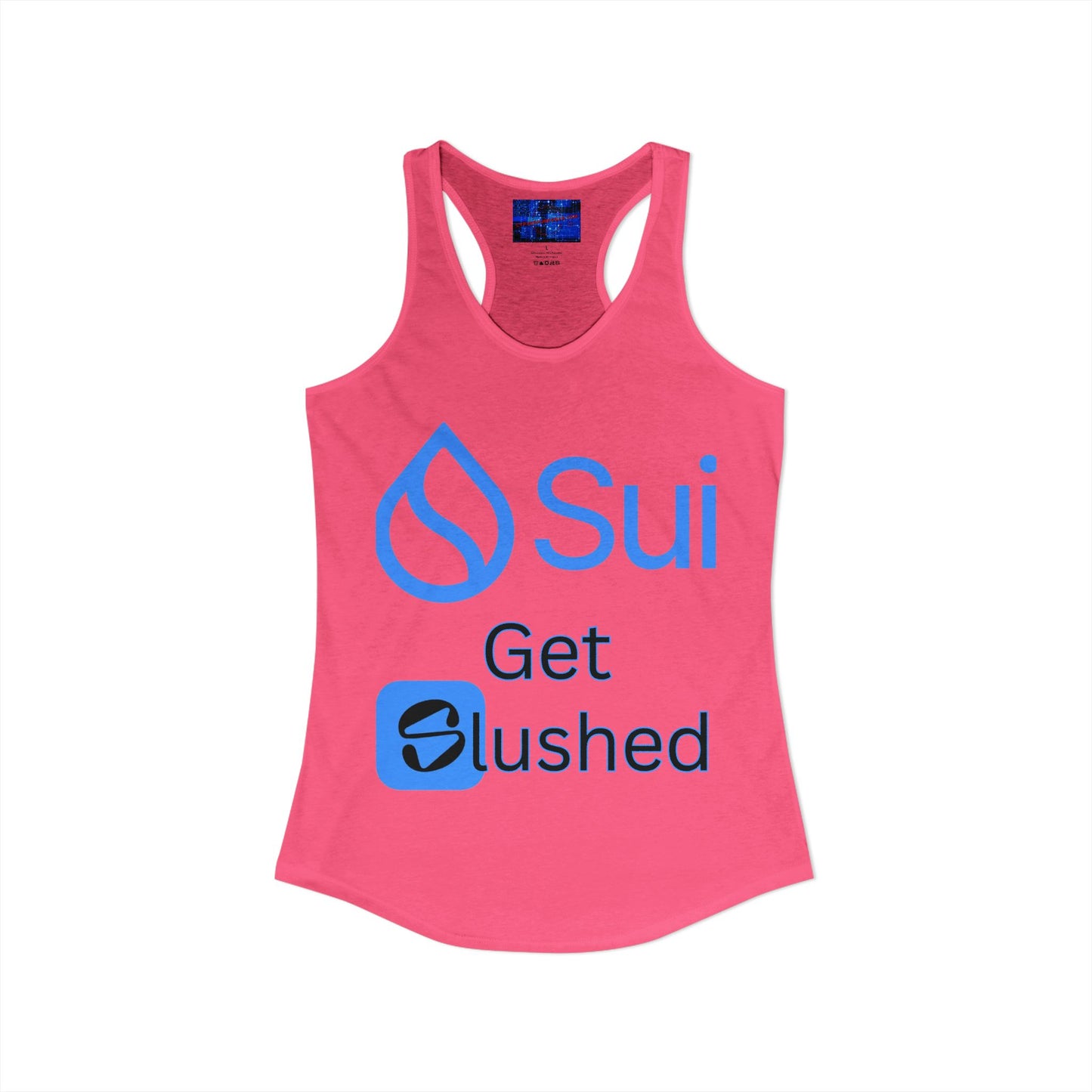 Sui: Get Slushed Women's Racerback Tank Top by cypherpunkgear.com