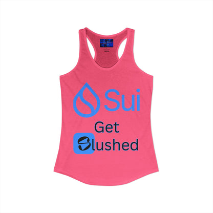 Sui: Get Slushed Women's Racerback Tank Top by cypherpunkgear.com