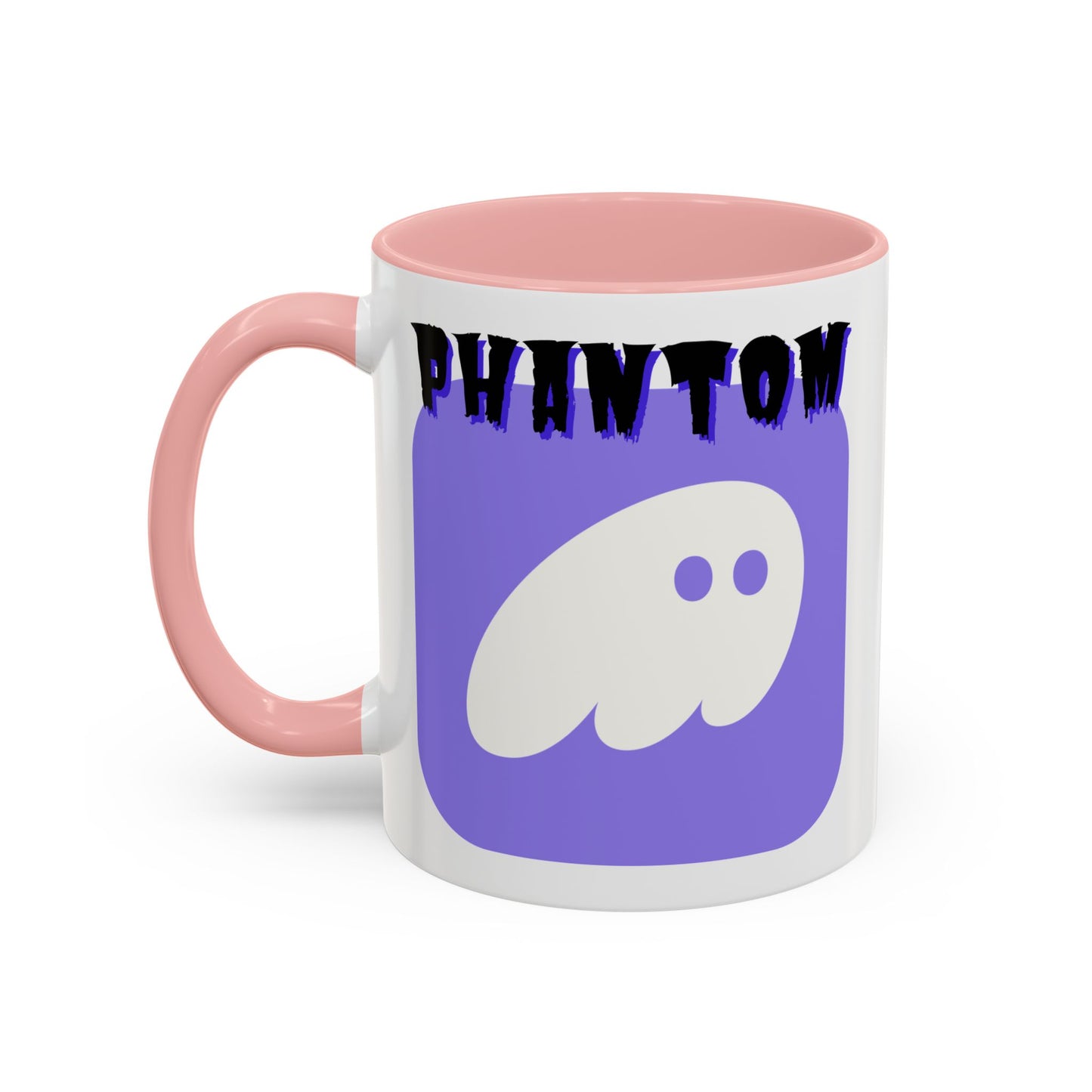 Phantom Hot Wallet White Accent Mug by cypherpunkgear.com