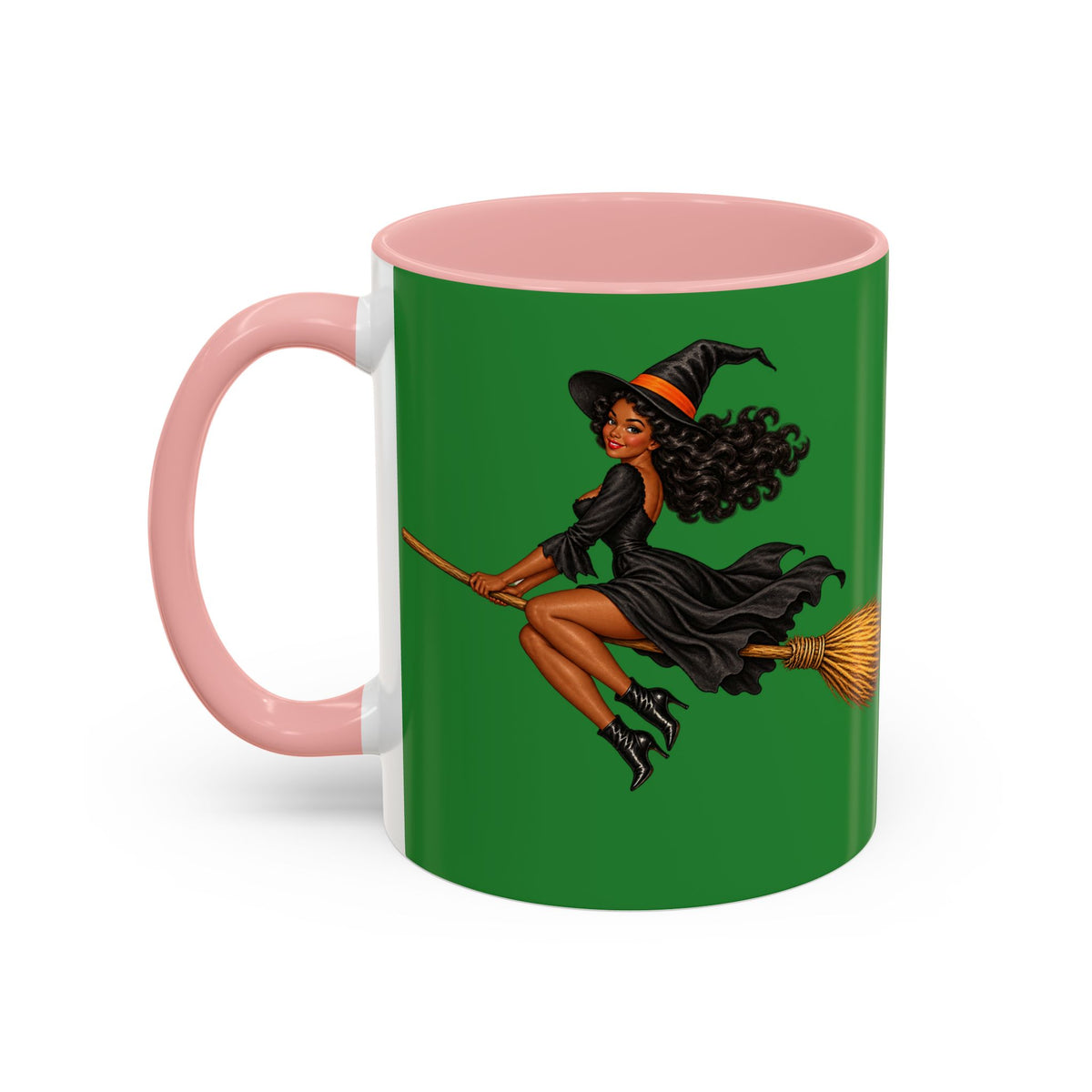 Velvet Vex Green Accent Mug by CreepyCrafts.boo