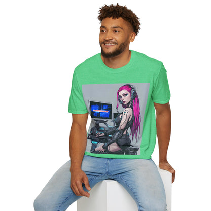 Netrunner Cyberpunk Unisex T-Shirt by cypherpunkgear