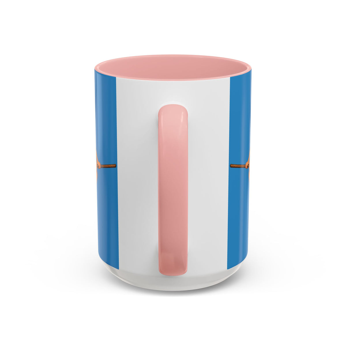 Hazel Hex Blue Accent Mug by CreepyCrafts.boo