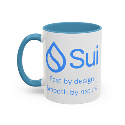 SUI White Accent Mug by cypherpunkgear.com