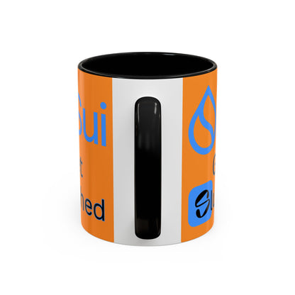 Sui: Get Slushed Orange Accent Mug by cypherpunkgear.com