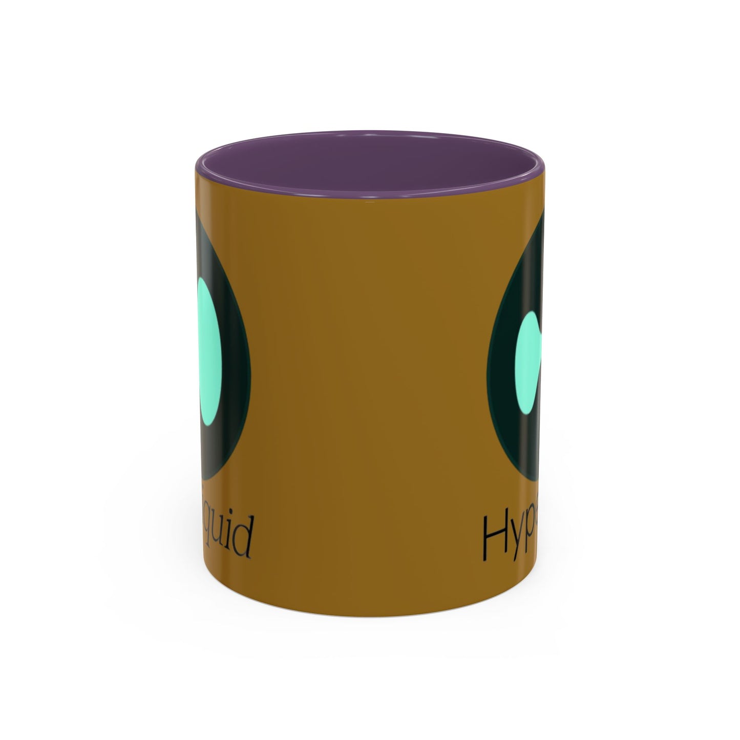 Hyperliquid Black font Brown Accent Mug by cypherpunkgear.com