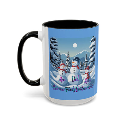 Snowman Family of 3 Accent Mug by cypherpunkgear.com