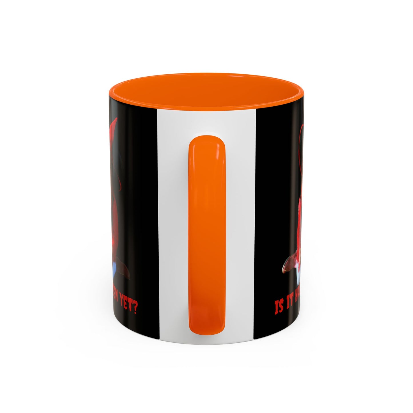 Is it Halloween yet? Black Accent Mug by CreepyCrafts.boo