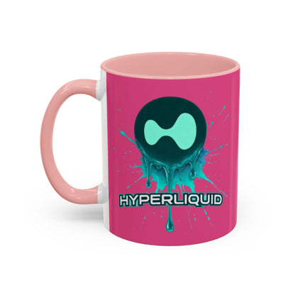 HYPE Drip Pink Accent Mug by cypherpunkgear.com
