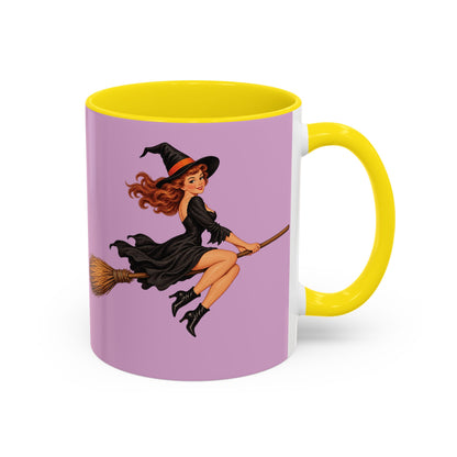 Hazel Hex Pink Accent Mug by CreepyCrafts.boo