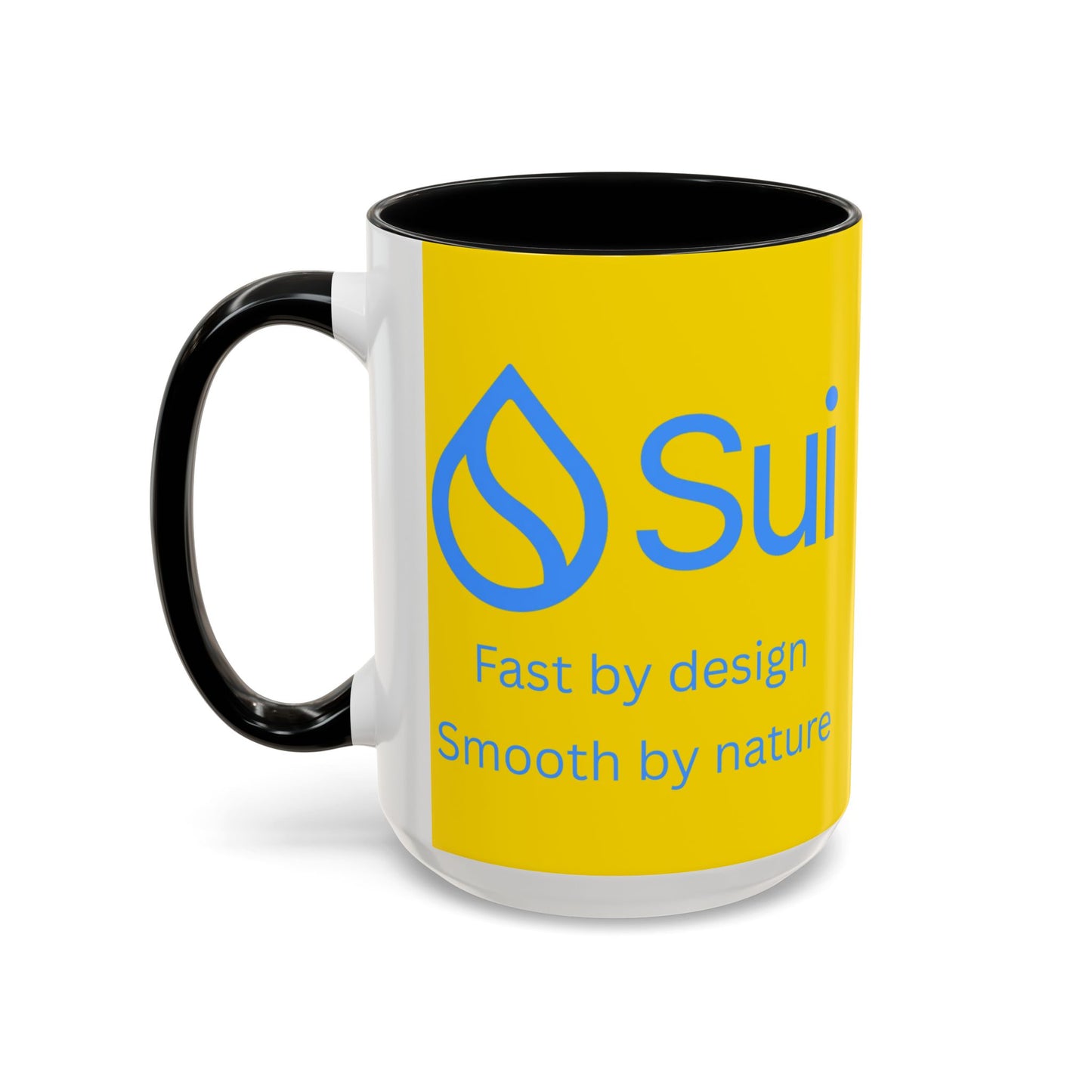 SUI Yellow Accent Mug by cypherpunkgear.com