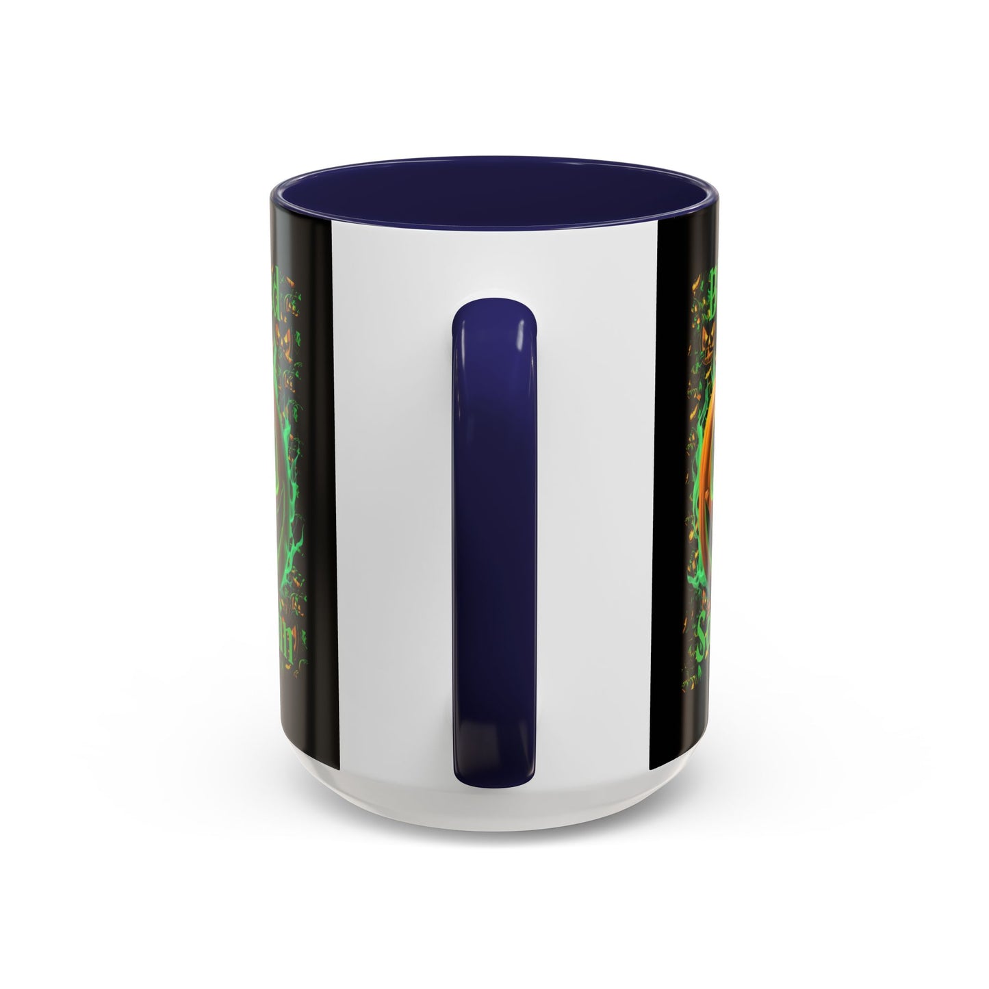 Blessed Samhain Green Jack Black Accent Mug by CreepyCrafts.boo