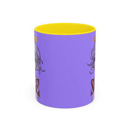 Caution, Savage Light Purple Accent Mug by cypherpunkgear.com