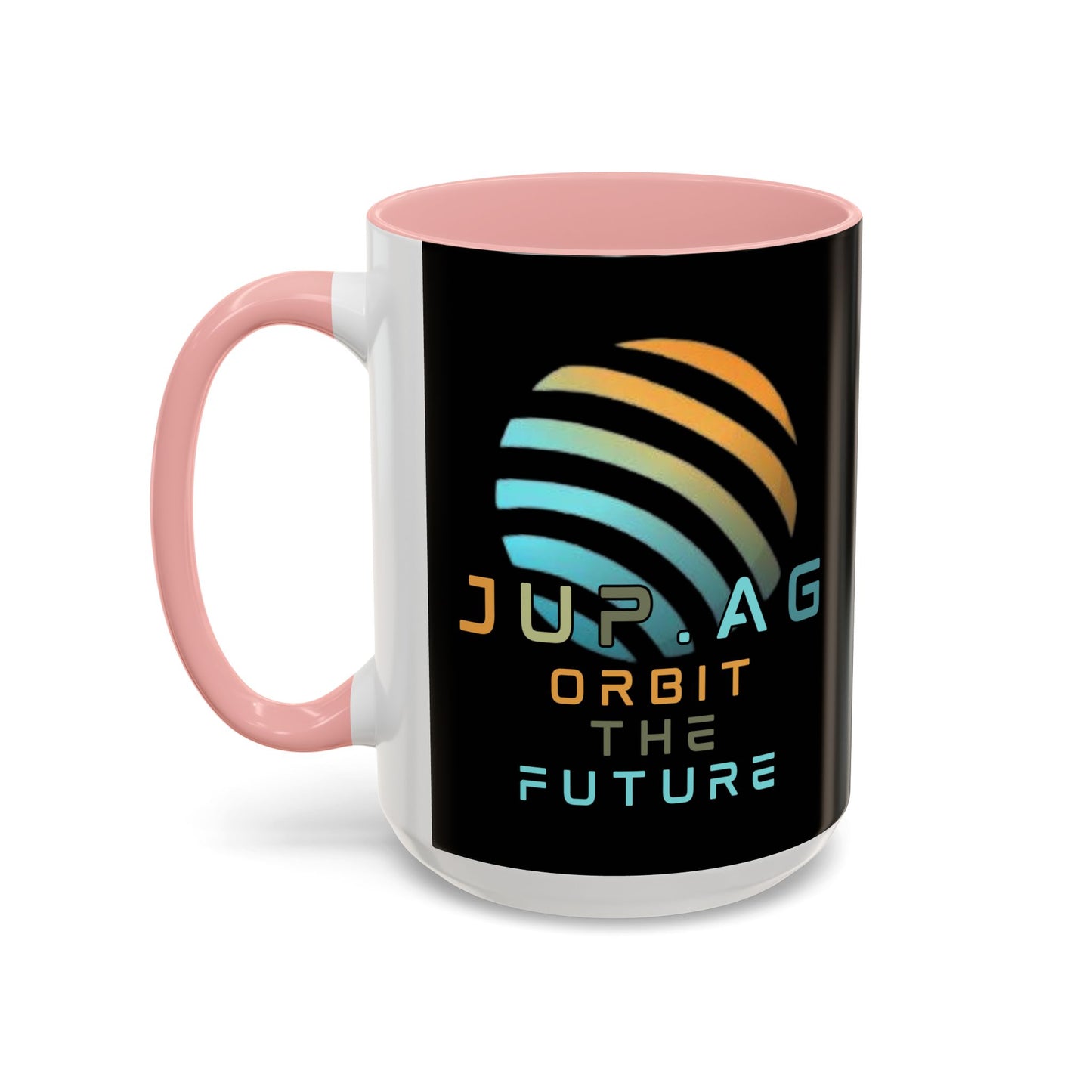 Jupiter (JUP) Orbit the Future Black Accent Mug by cypherpunkgear.com