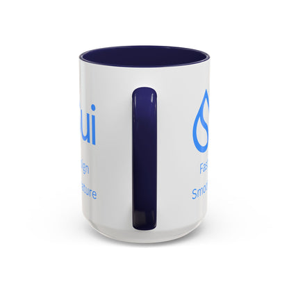 SUI White Accent Mug by cypherpunkgear.com