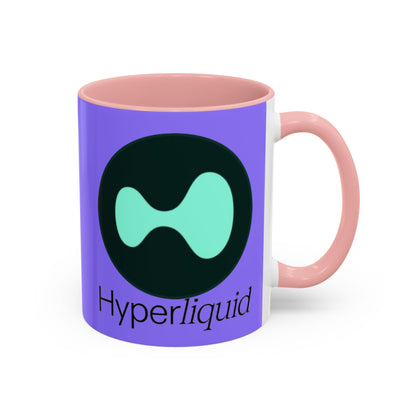 Hyperliquid Black font Light Purple Accent Mug by cypherpunkgear.com