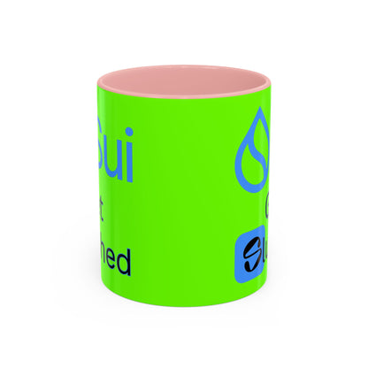 Sui: Get Slushed Green Accent Mug by cypherpunkgear.com