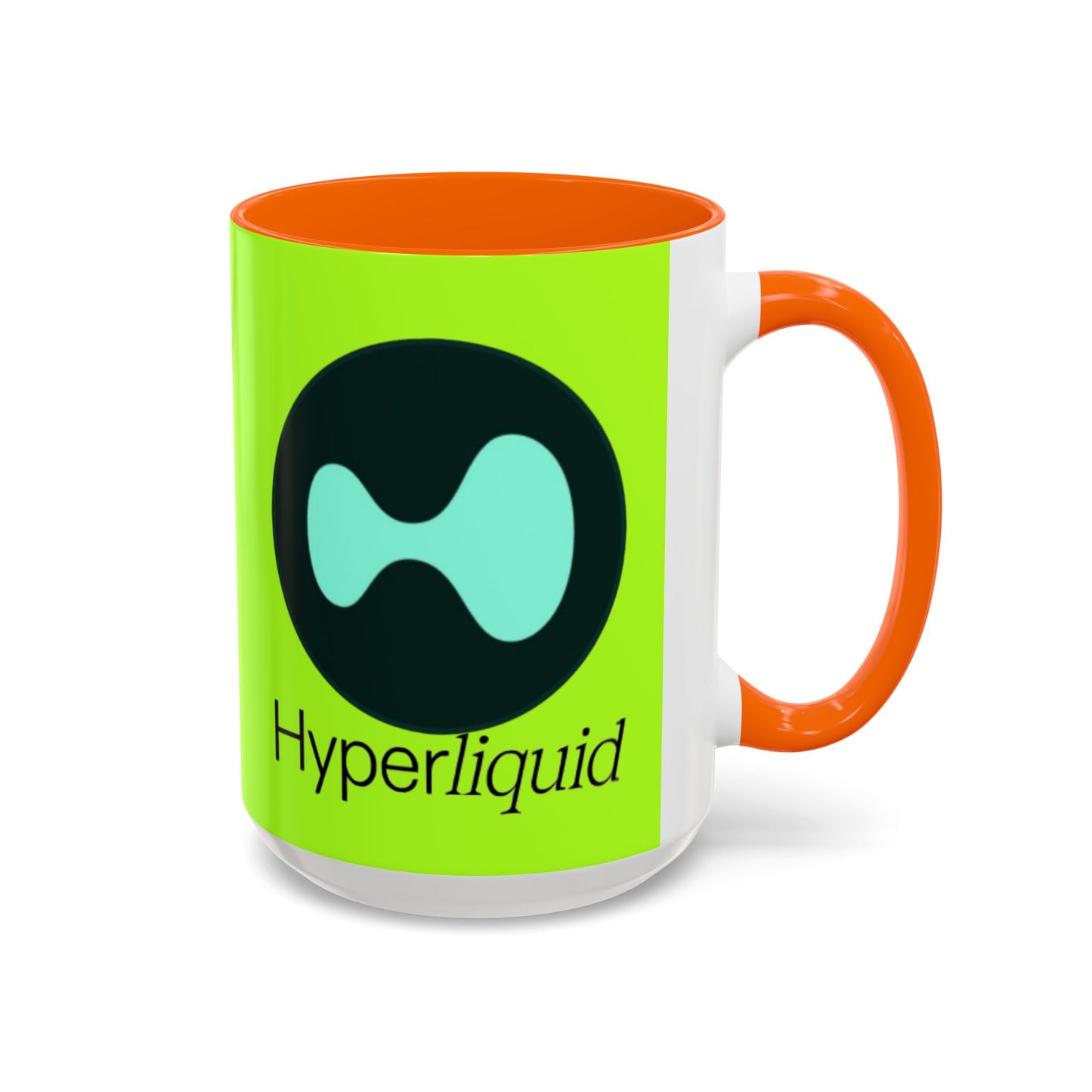 Hyperliquid Black font Green Accent Mug by cypherpunkgear.com
