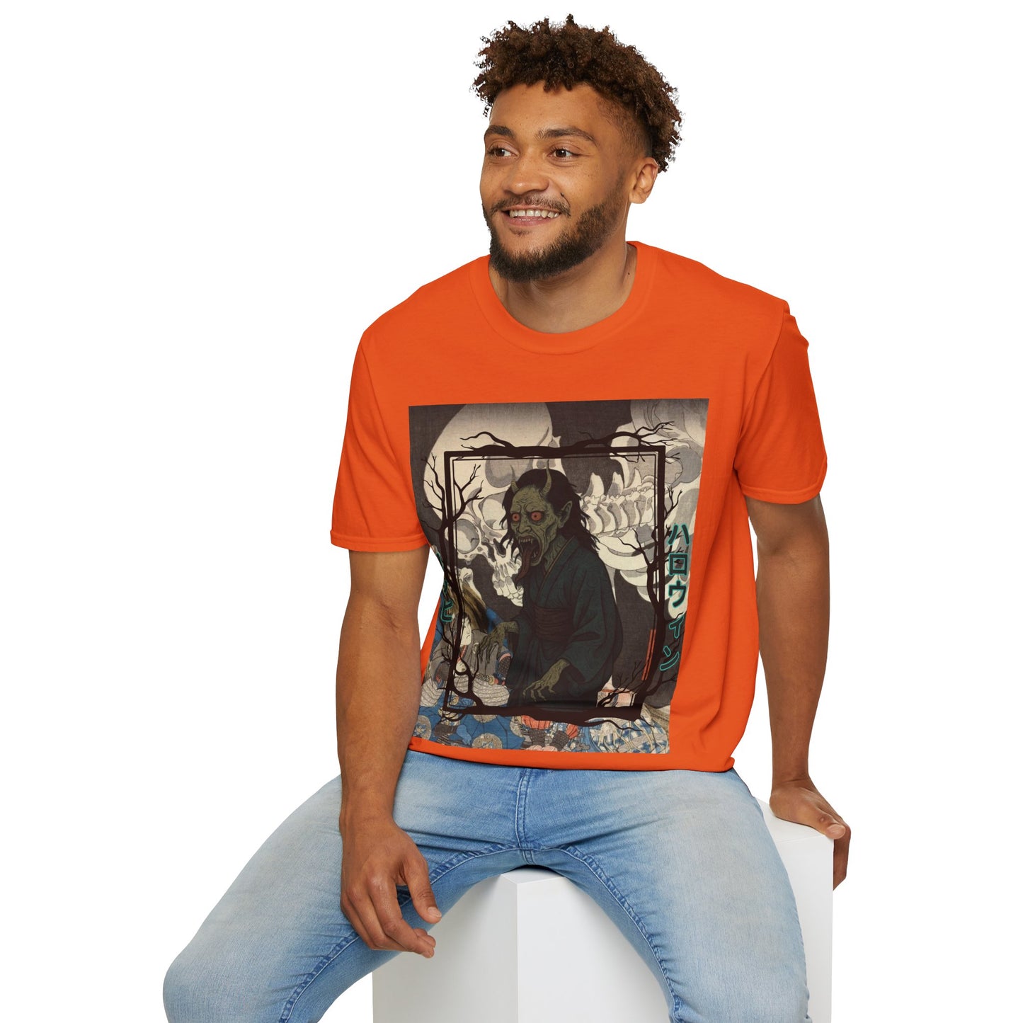 Yōkai Happy Halloween Light colors Unisex T-Shirt by CreepyCrafts.boo