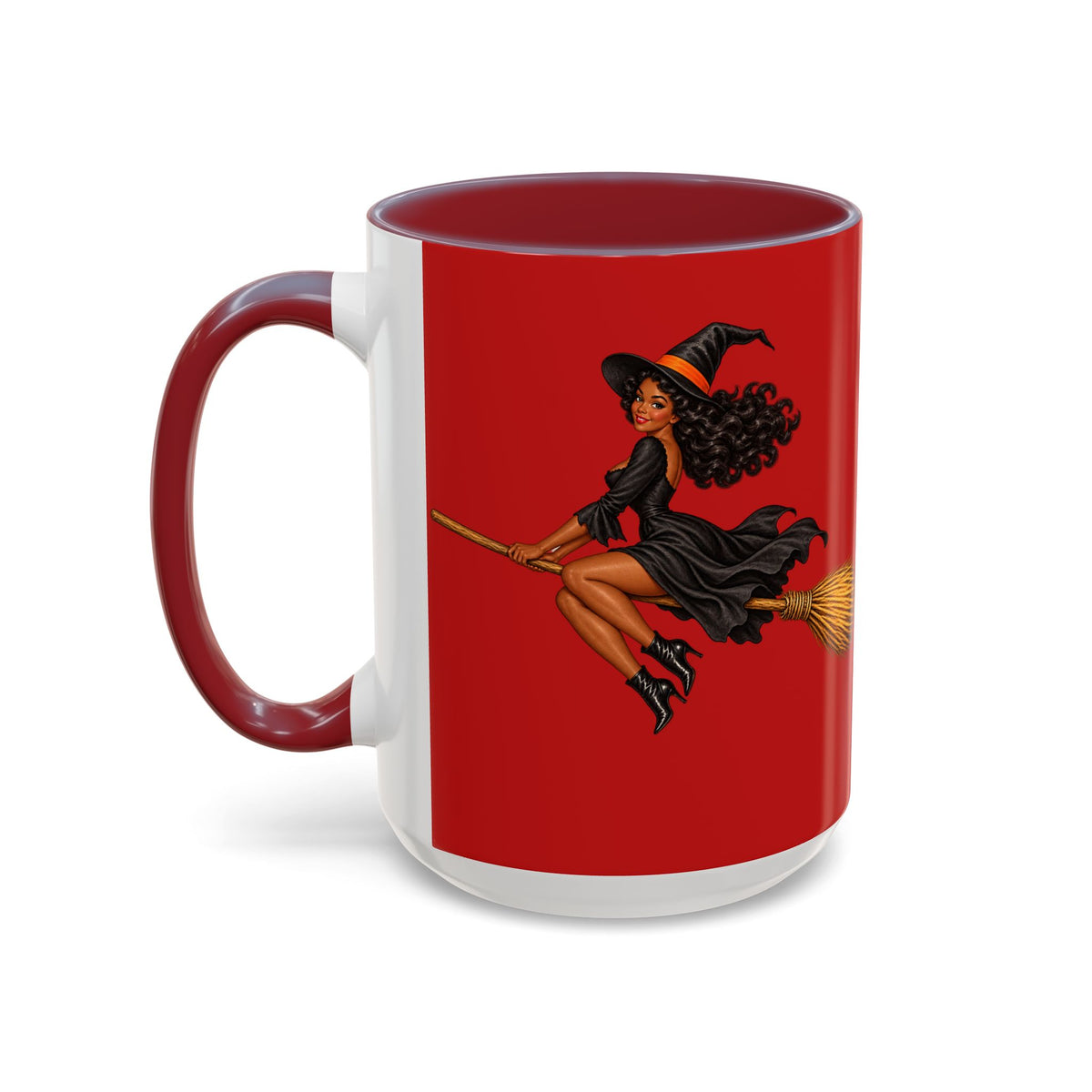 Velvet Vex Red Accent Mug by CreepyCrafts.boo