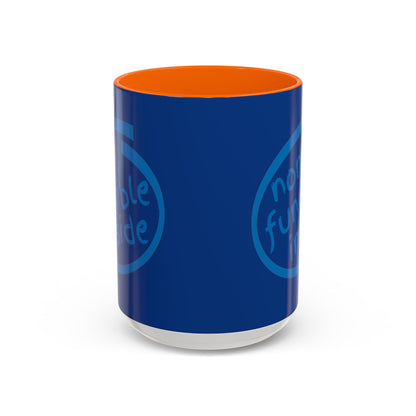 Non-Fungible Inside Dark Blue Accent Mug by cypherpunkgear.com