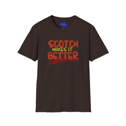 Scotch makes it better Dark colors Unisex T-Shirt by cypherpunkgear.com
