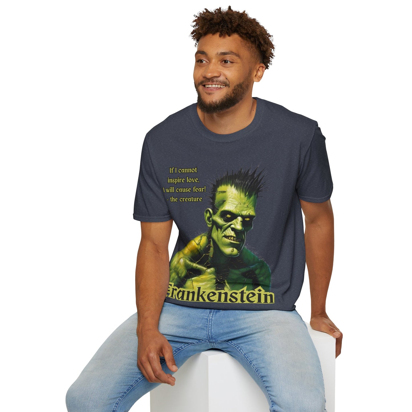 Frankenstein's Creature Dark colors Unisex T-Shirt by CreepyCrafts.boo