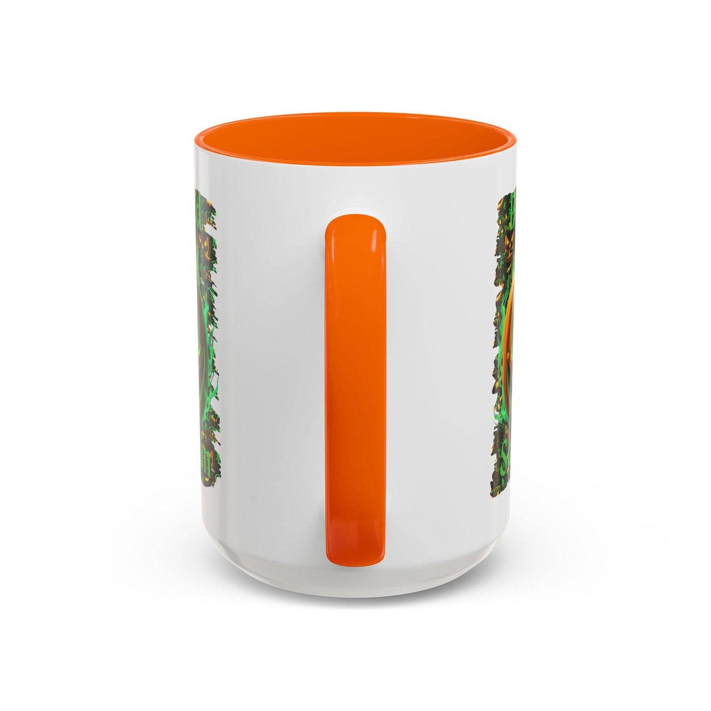 Blessed Samhain Green Jack White Accent Mug by CreepyCrafts.boo