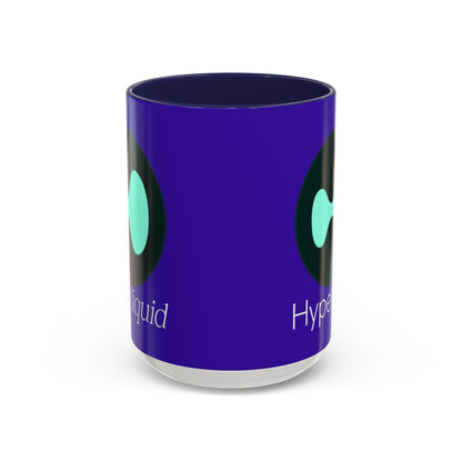 Hyperliquid White font Dark Purple Accent Mug by cypherpunkgear.com