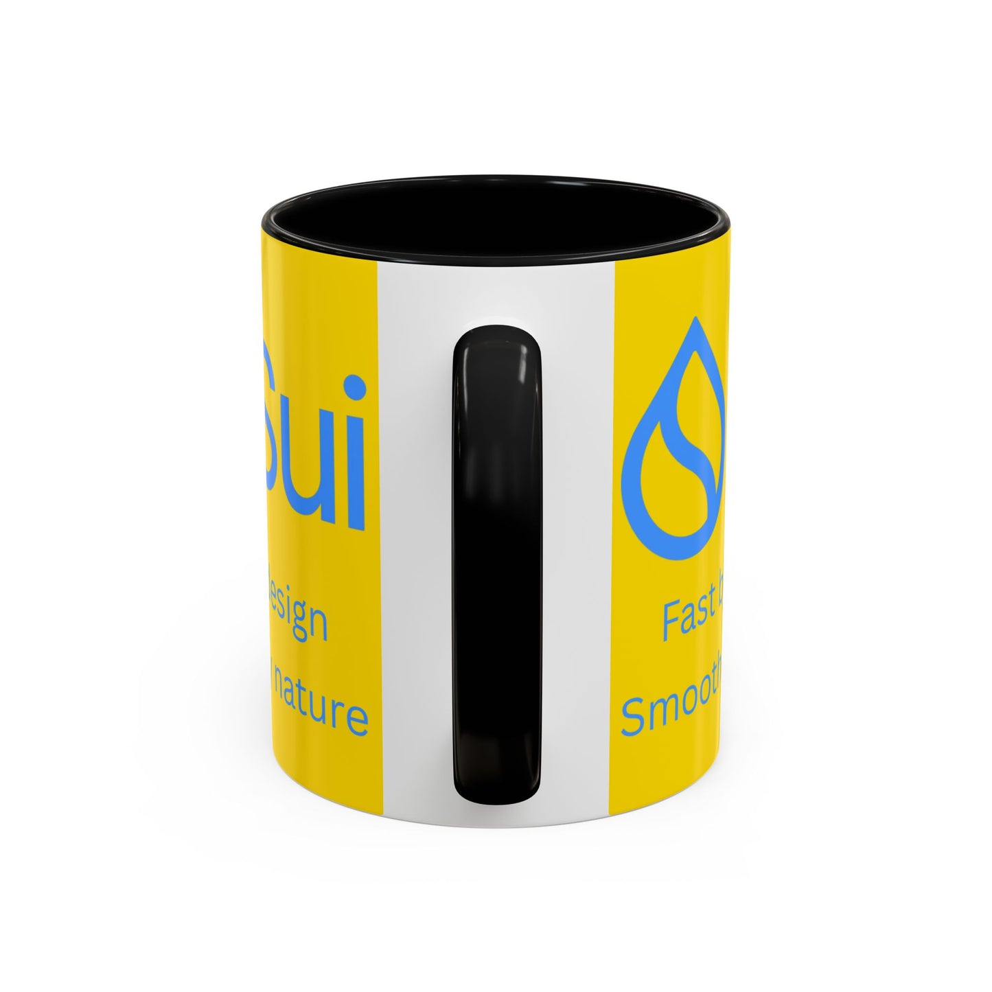 SUI Yellow Accent Mug by cypherpunkgear.com