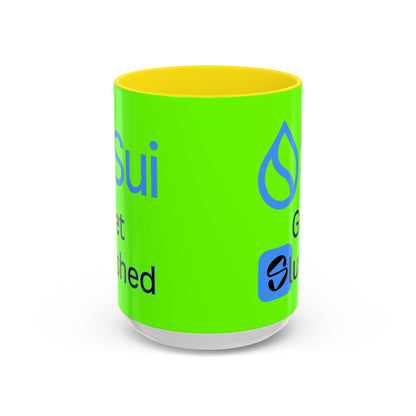 Sui: Get Slushed Green Accent Mug by cypherpunkgear.com
