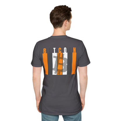 2-sided, Bitcoin (BTC) Decentralized Freedom Dark colors Unisex T-Shirt by cypherpunkgear.com