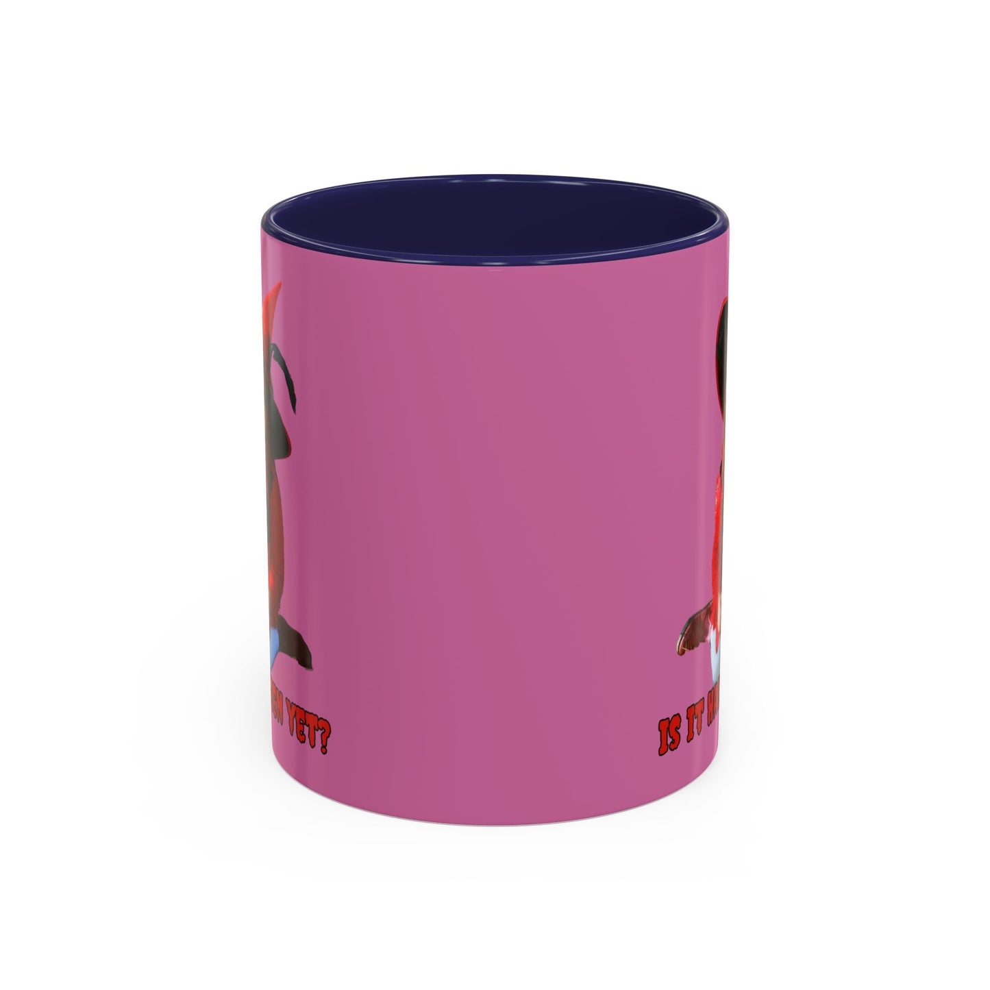 Is it Halloween yet? Pink Accent Mug by CreepyCrafts.boo