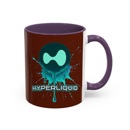 HYPE Drip Brown Accent Mug by cypherpunkgear.com