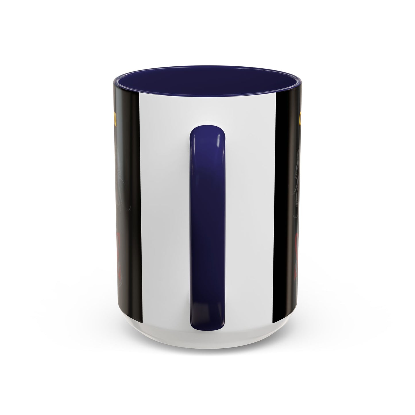 Caution, Savage Black Accent Mug by cypherpunkgear.com